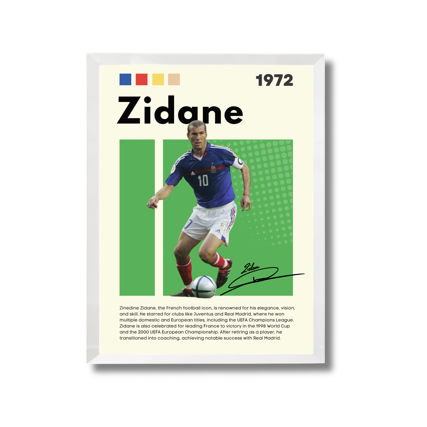 Zidane Football Poster #173