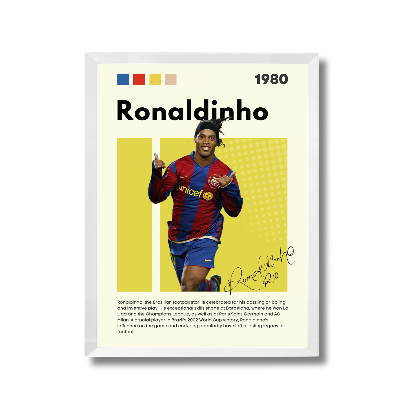 Ronaldoinho Football Poster #175