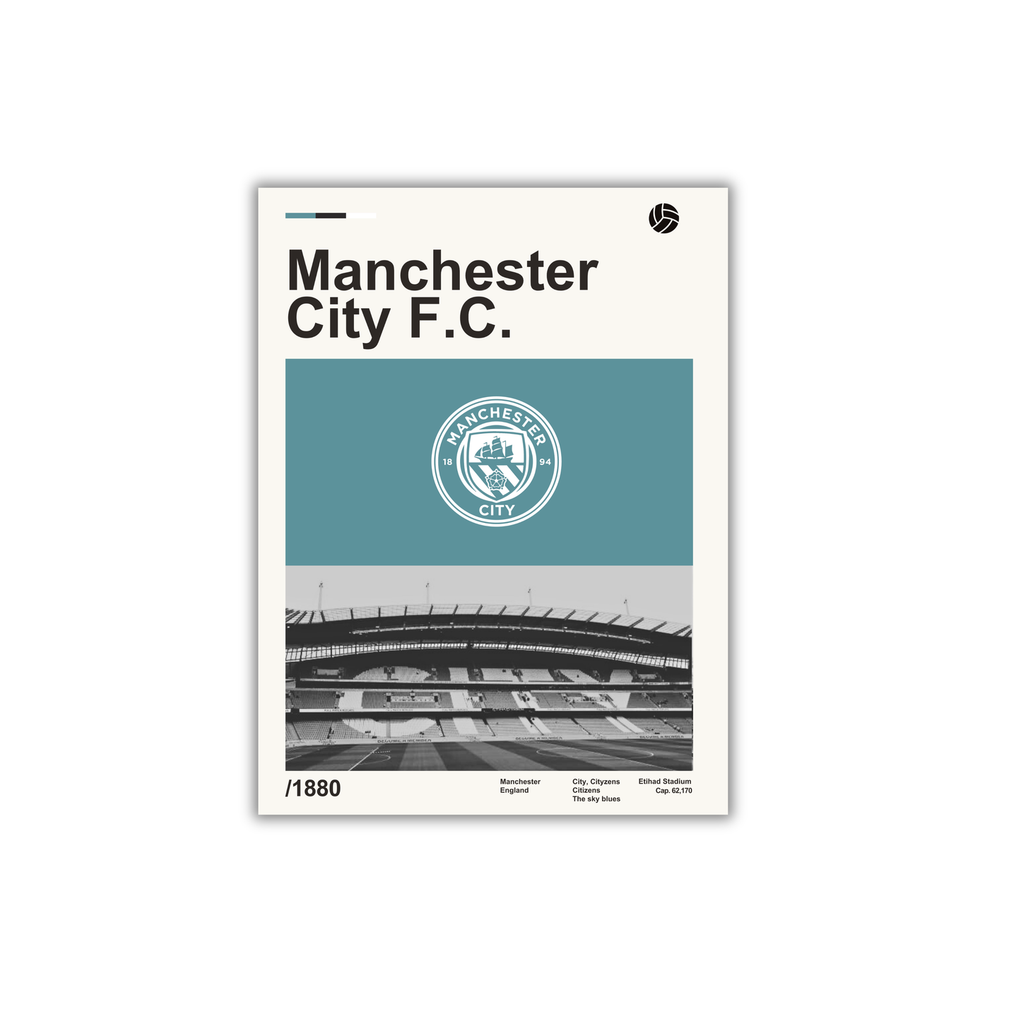 Manchester City F.C. Football Poster #177