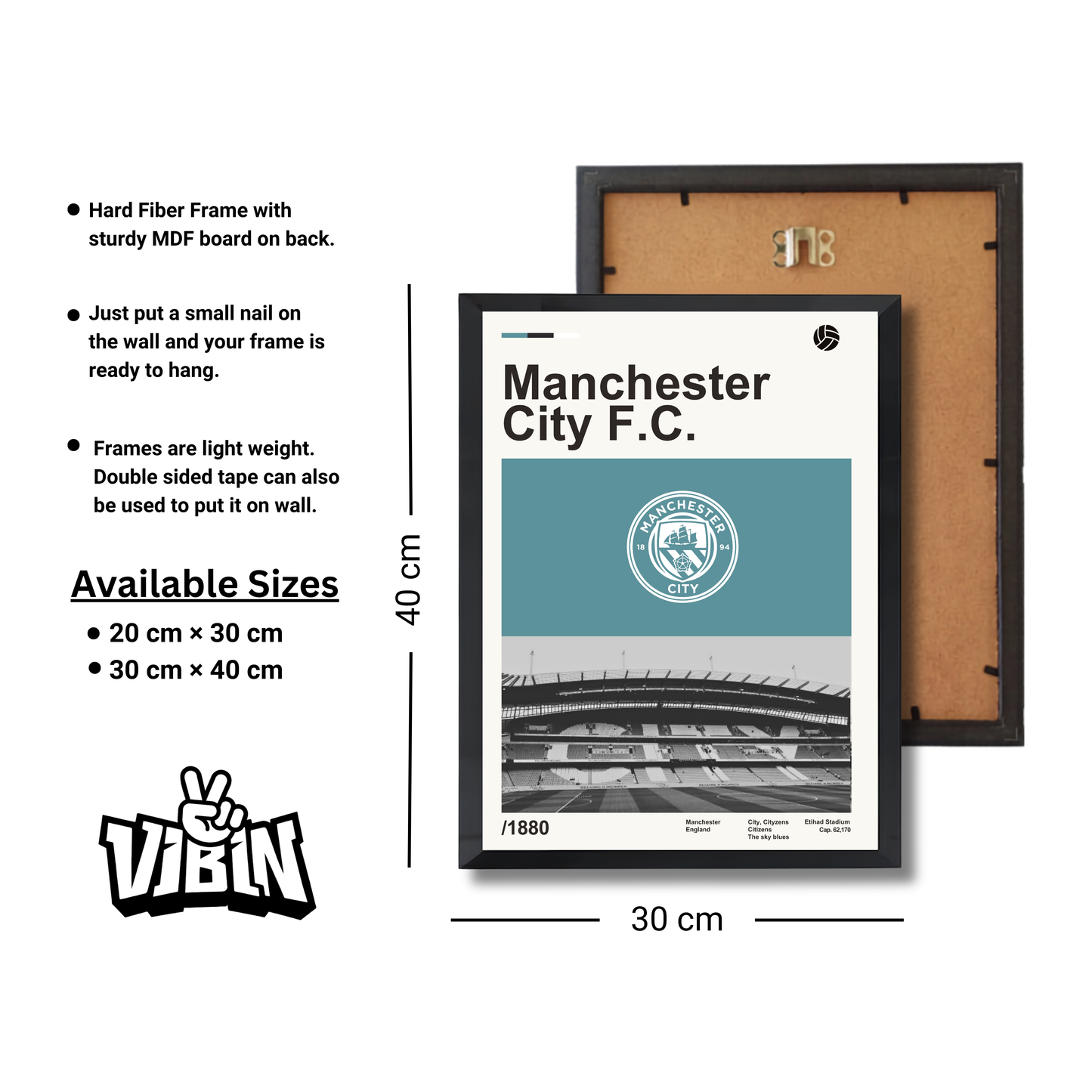 Manchester City F.C. Football Poster #177