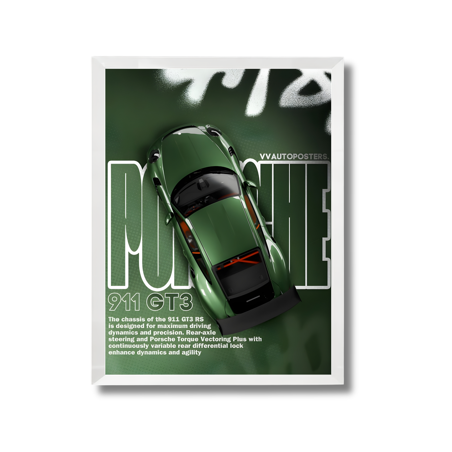 green porche 911 GT3 RS poster #18