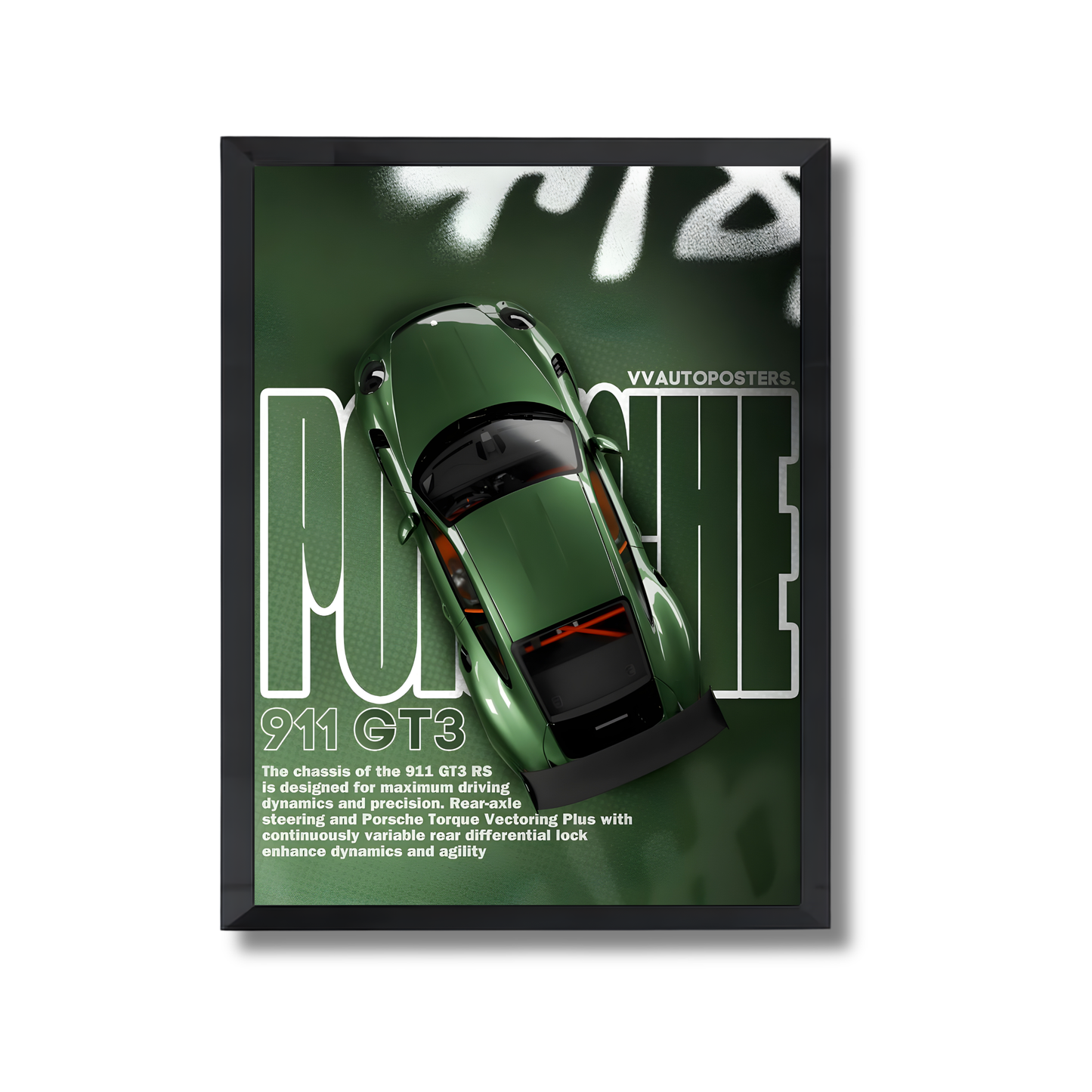 green porche 911 GT3 RS poster #18