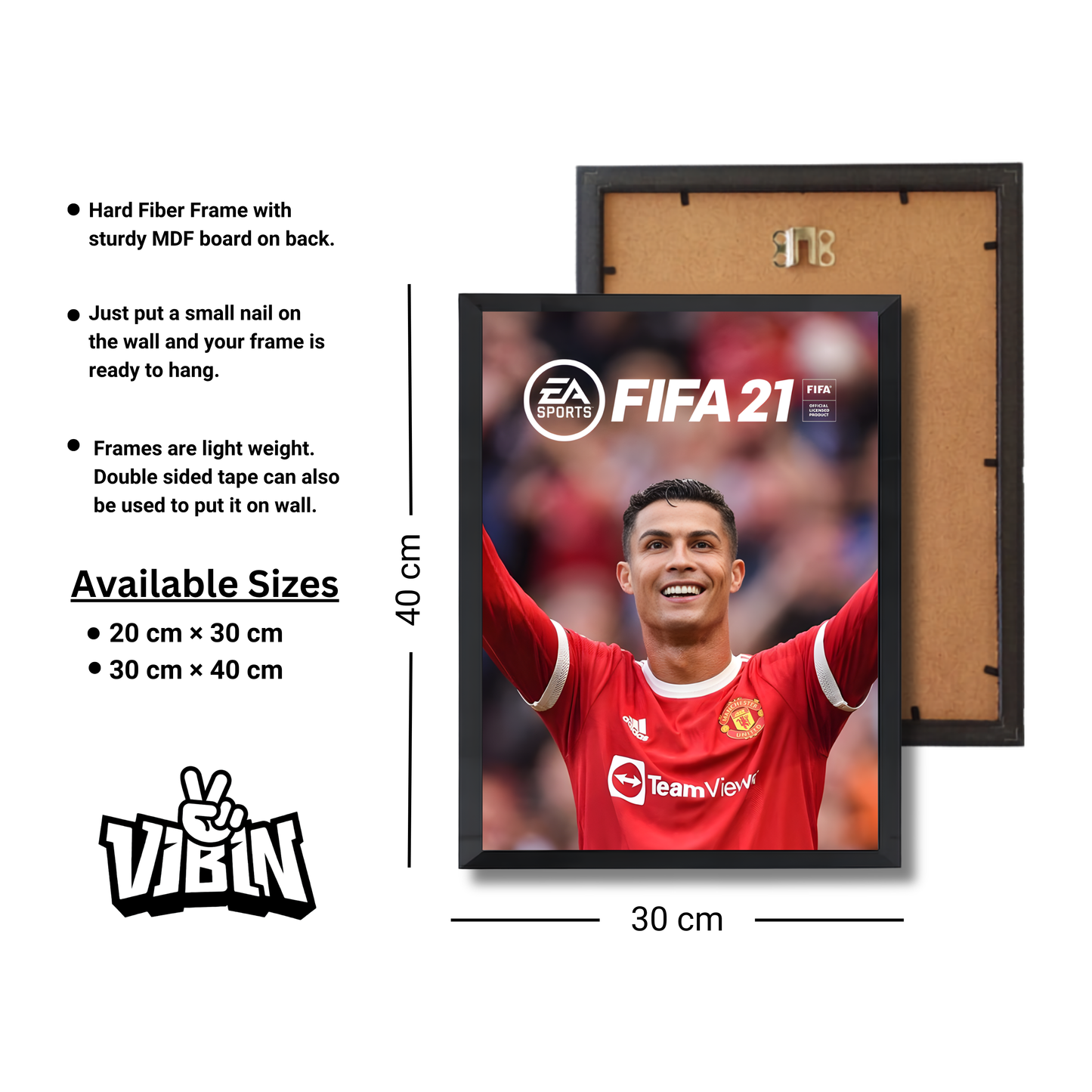 Cristiano Ronaldo Football Poster #191