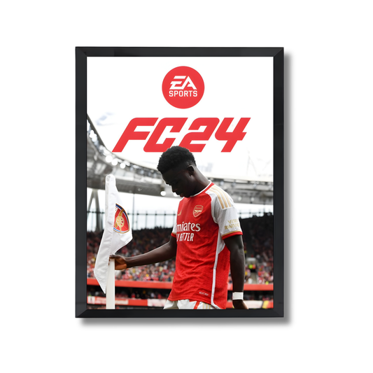 Bukayo Saka Football Poster #198