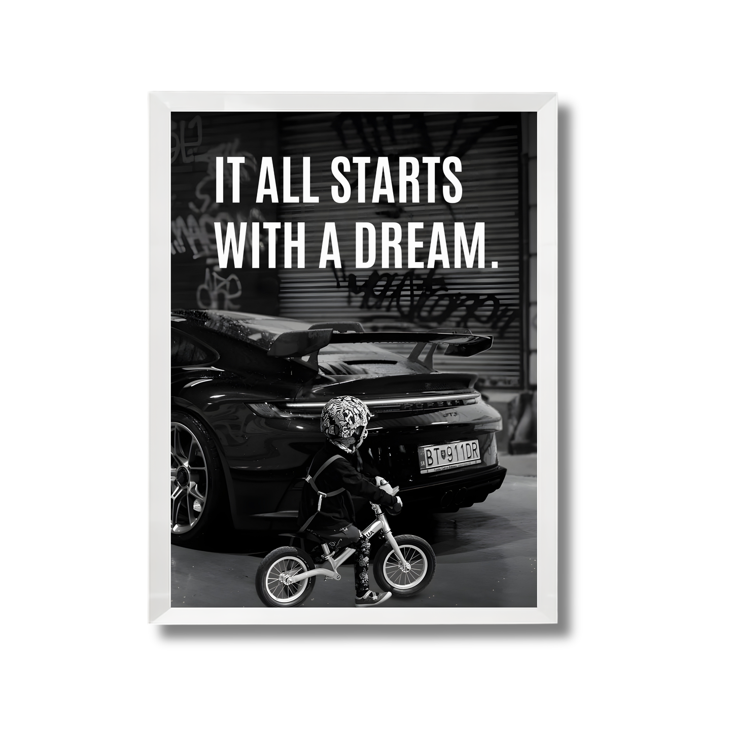 it all starts with a dream porche poster #19