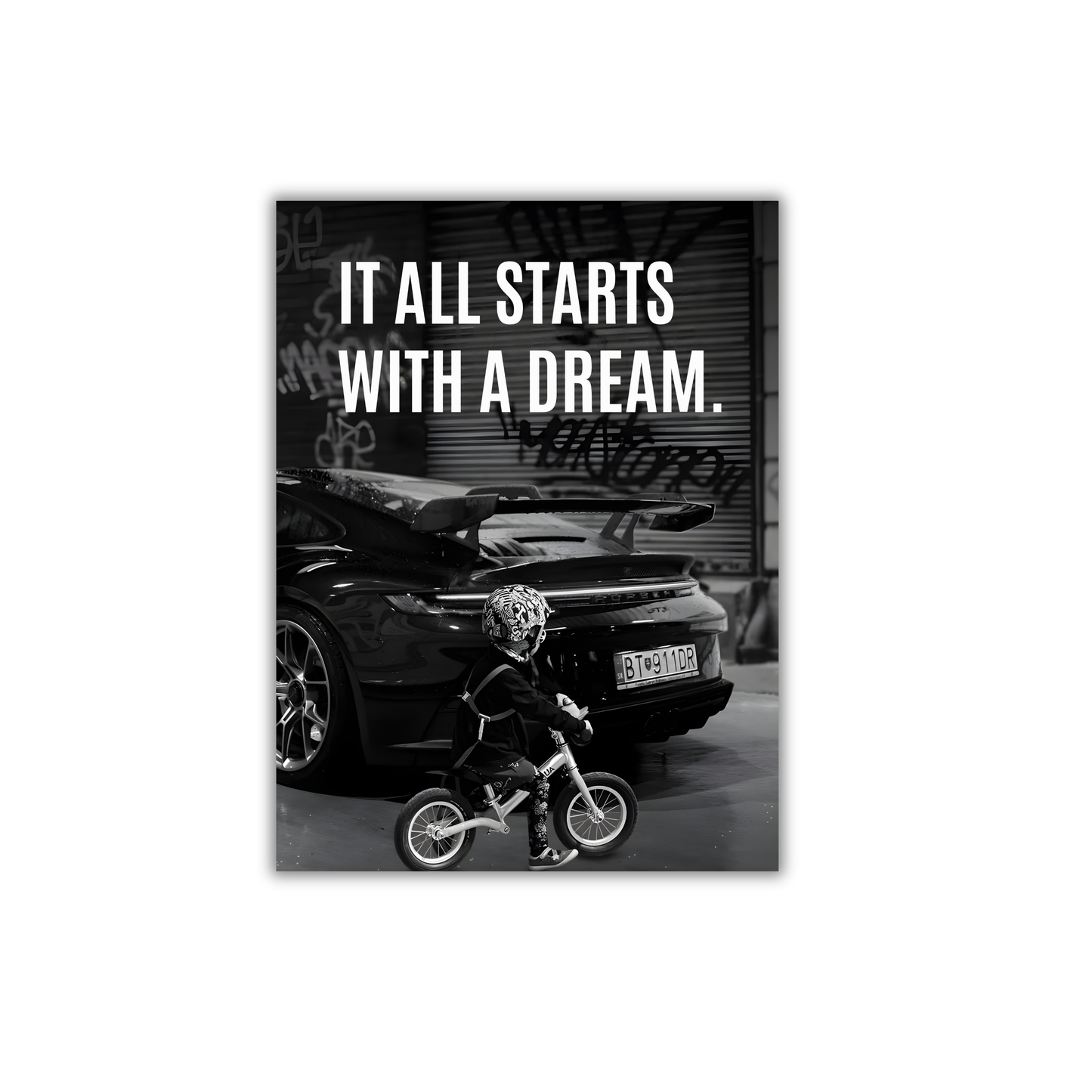 it all starts with a dream porche poster #19