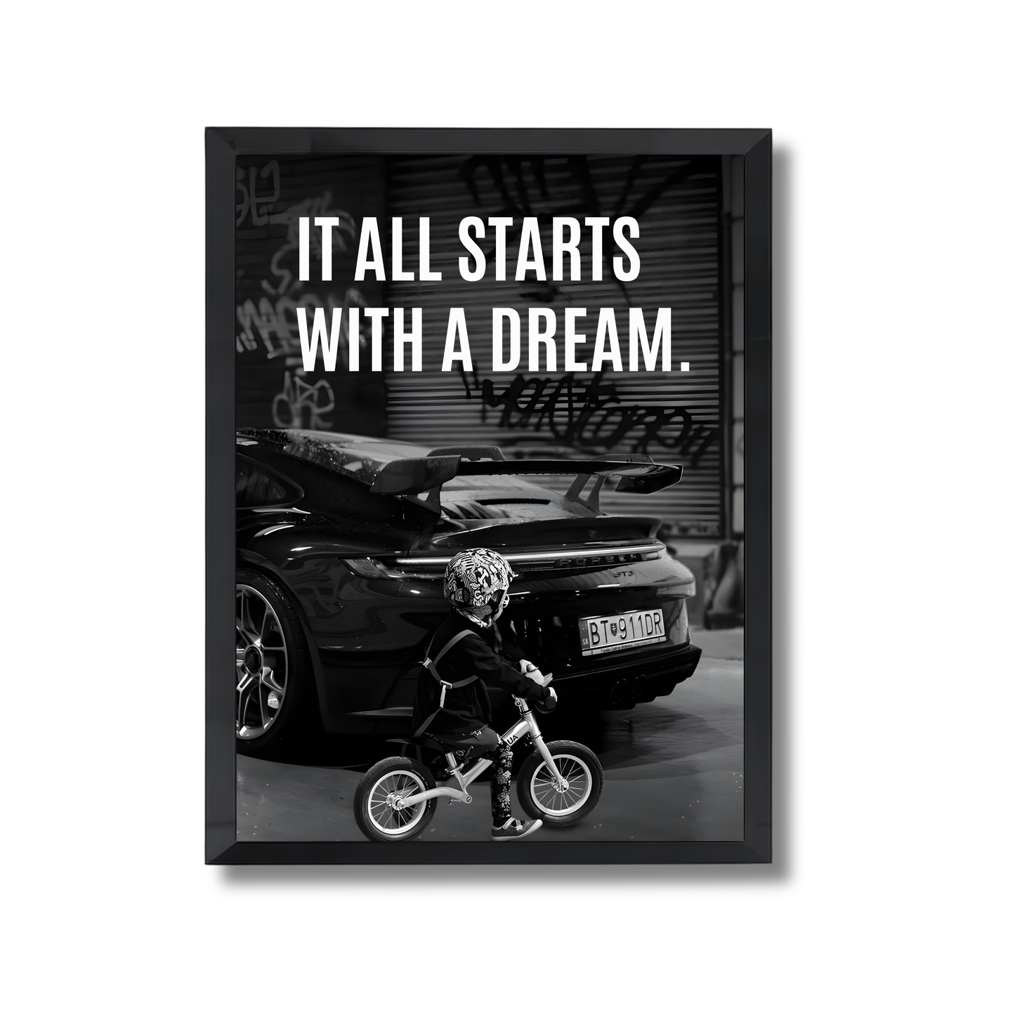 it all starts with a dream porche poster #19