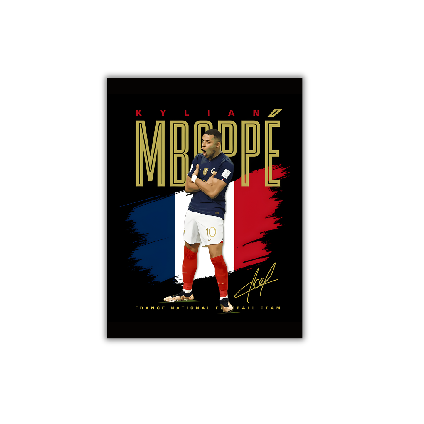 Kylian Mbappé Football Poster #209