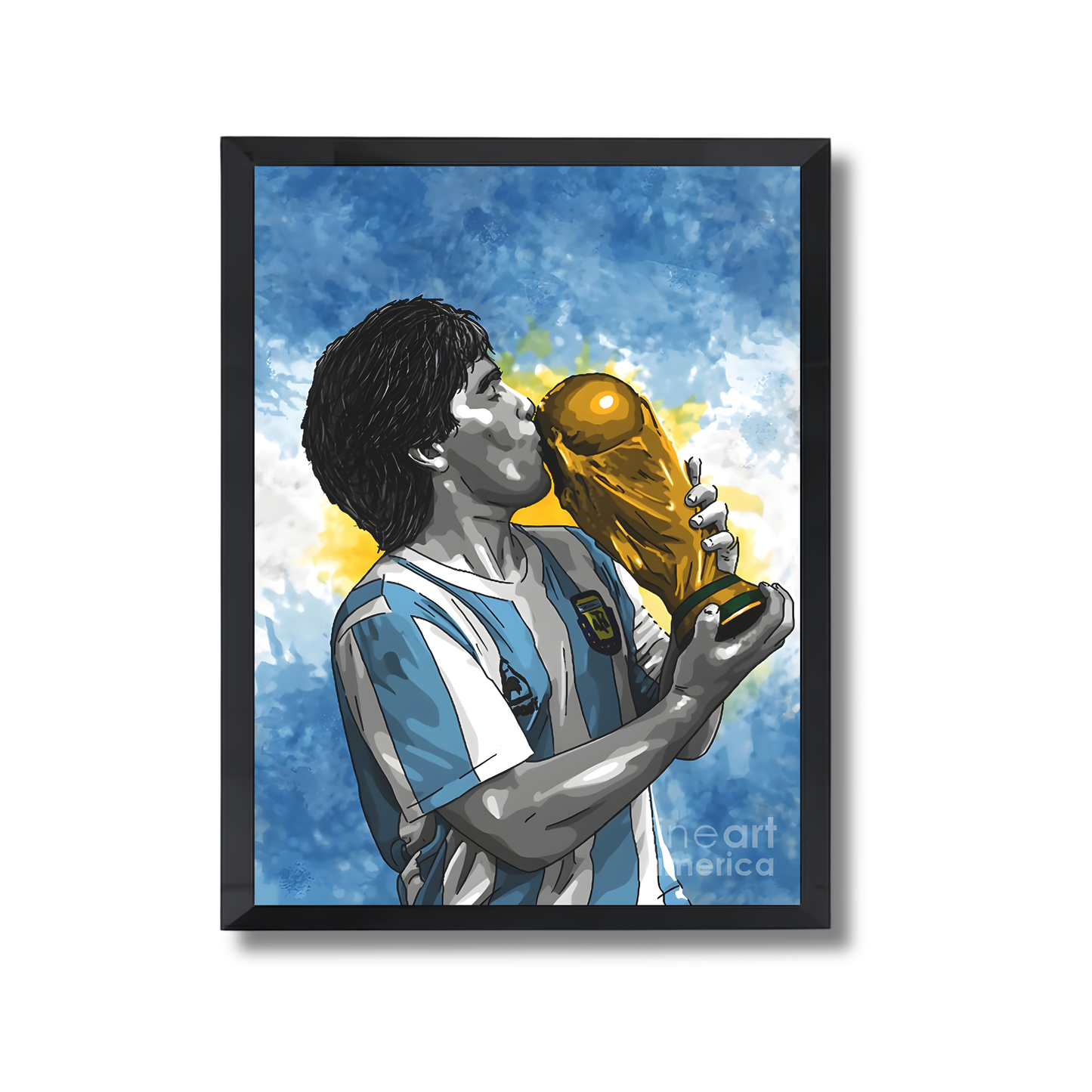 Diego Maradona 1986 World Cup Argentina Football Poster #217