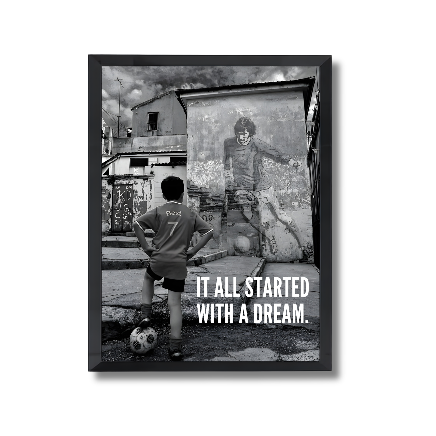 IT ALL STARTED  WITH A DREAM. Football Poster #218