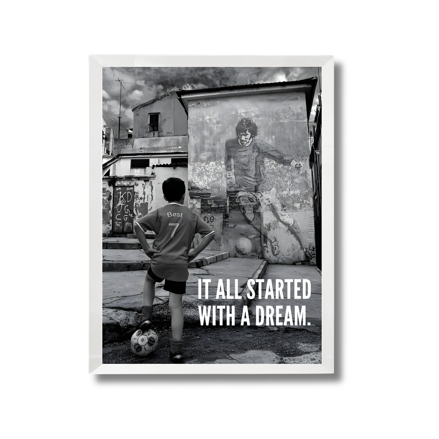IT ALL STARTED  WITH A DREAM. Football Poster #218