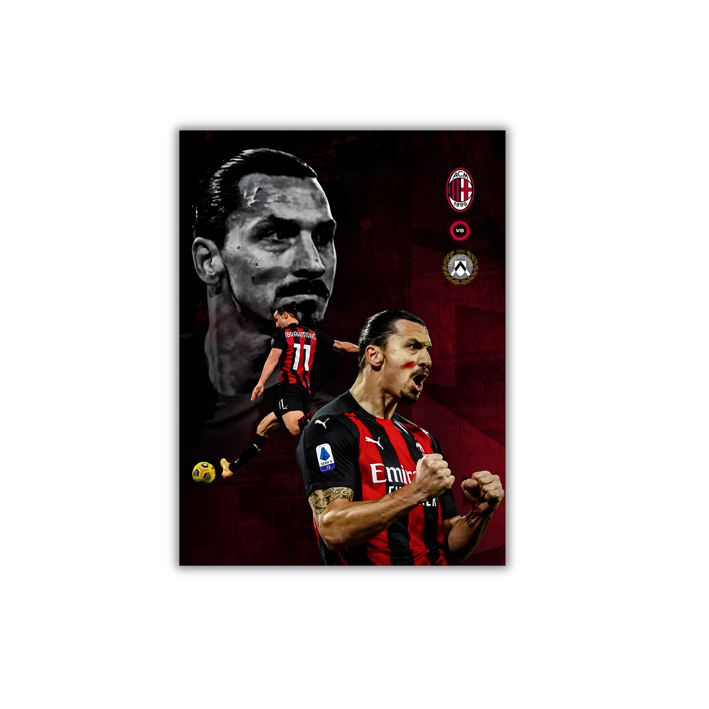 Zlatan Ibrahimović Football Poster #223