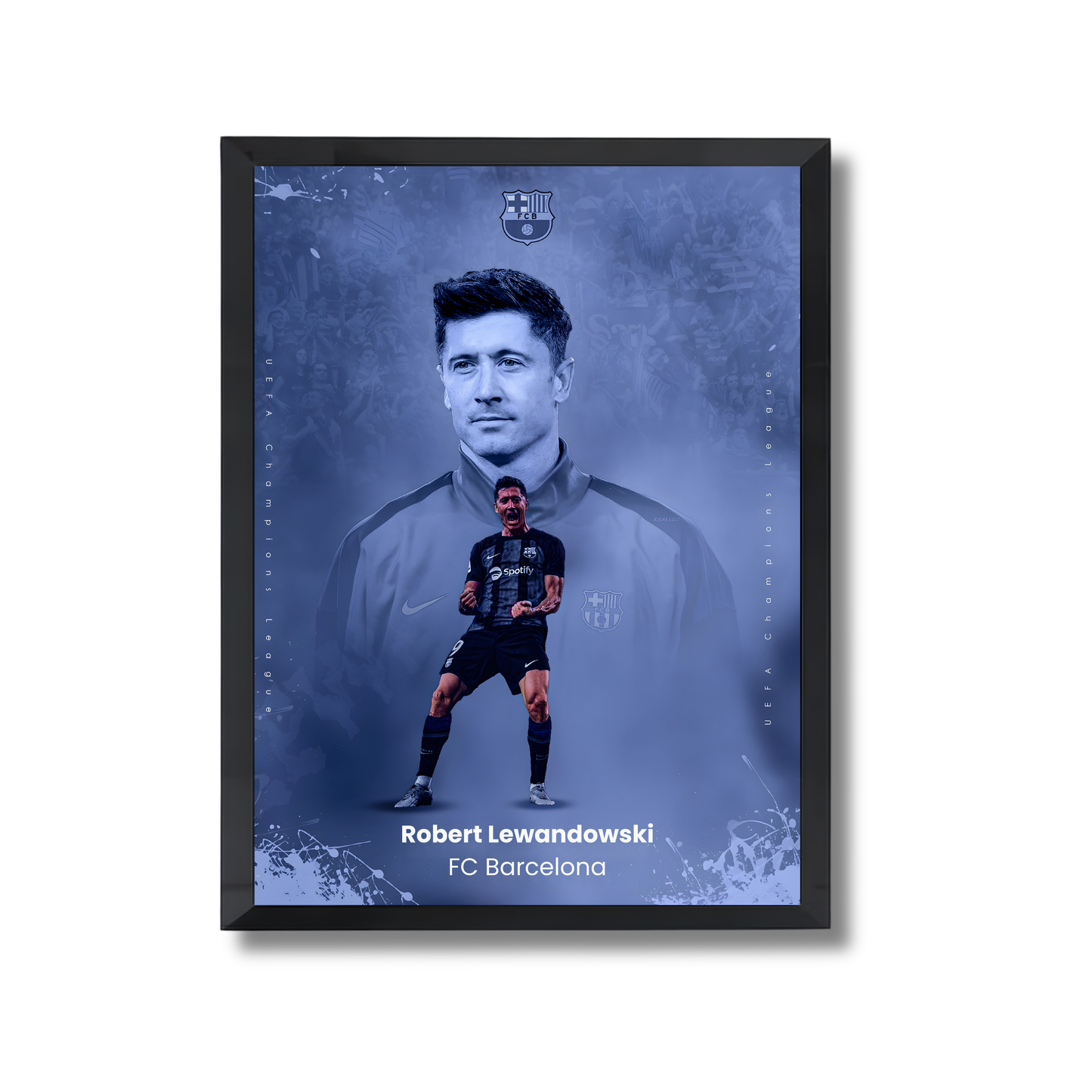 Robert Lewandowski FC Barcelona Football Poster #224