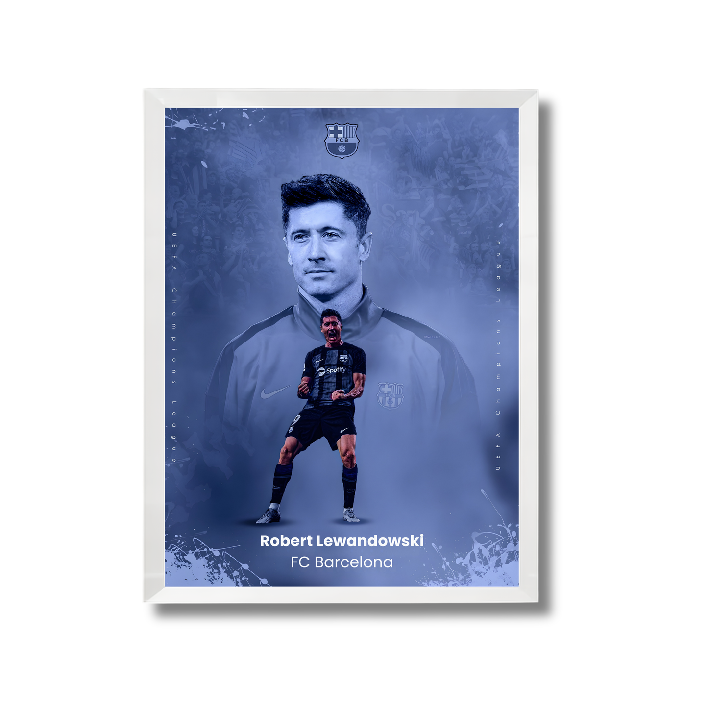 Robert Lewandowski FC Barcelona Football Poster #224