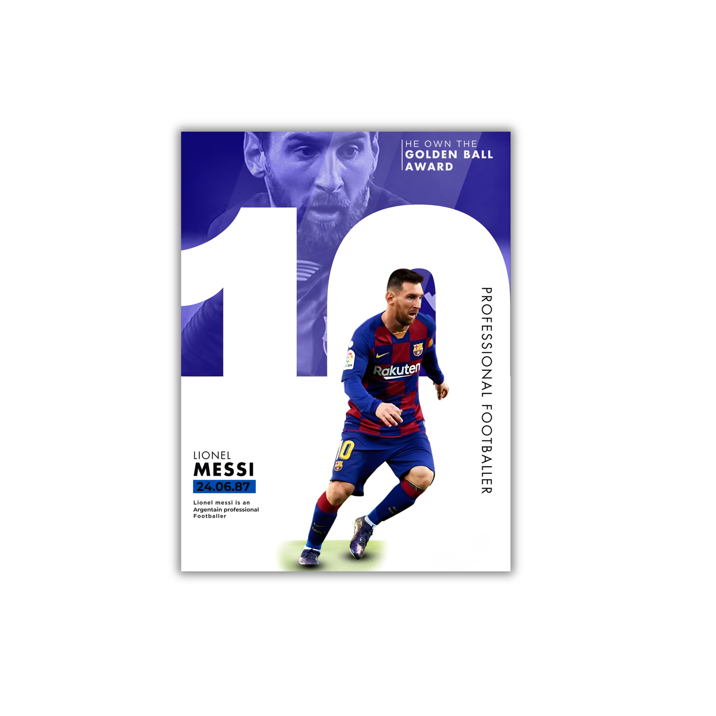Lionel Messi Football Poster #235