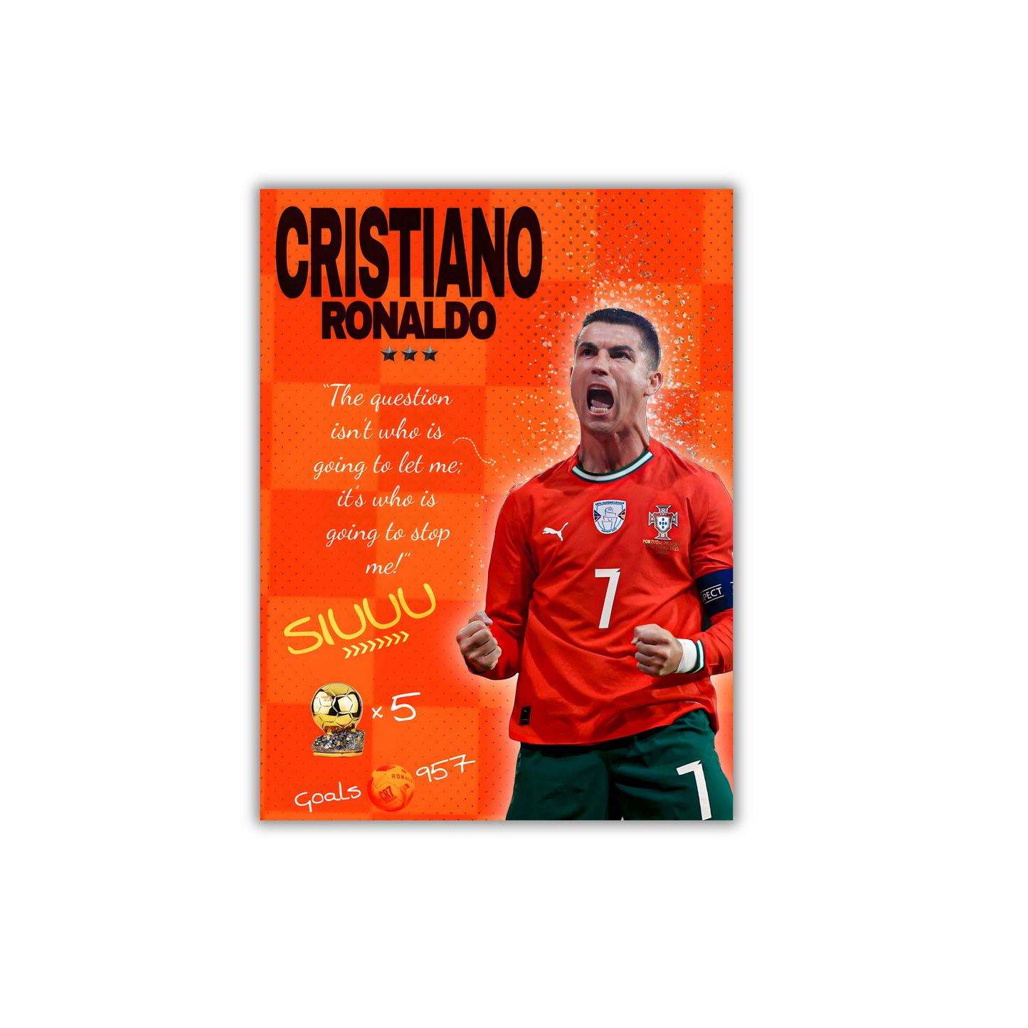Cristiano Ronaldo Football Poster #238