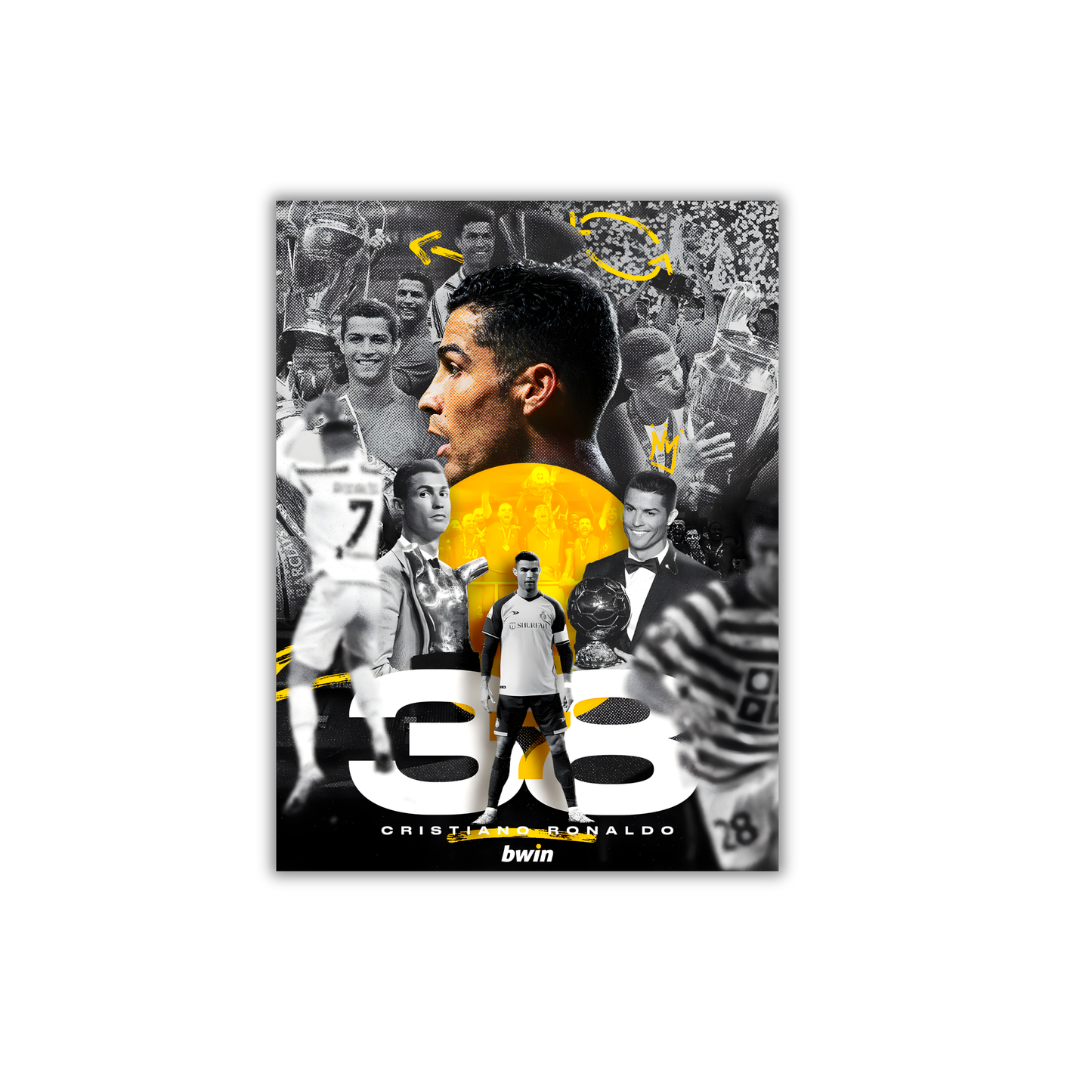 Cristiano Ronaldo Football Poster #245