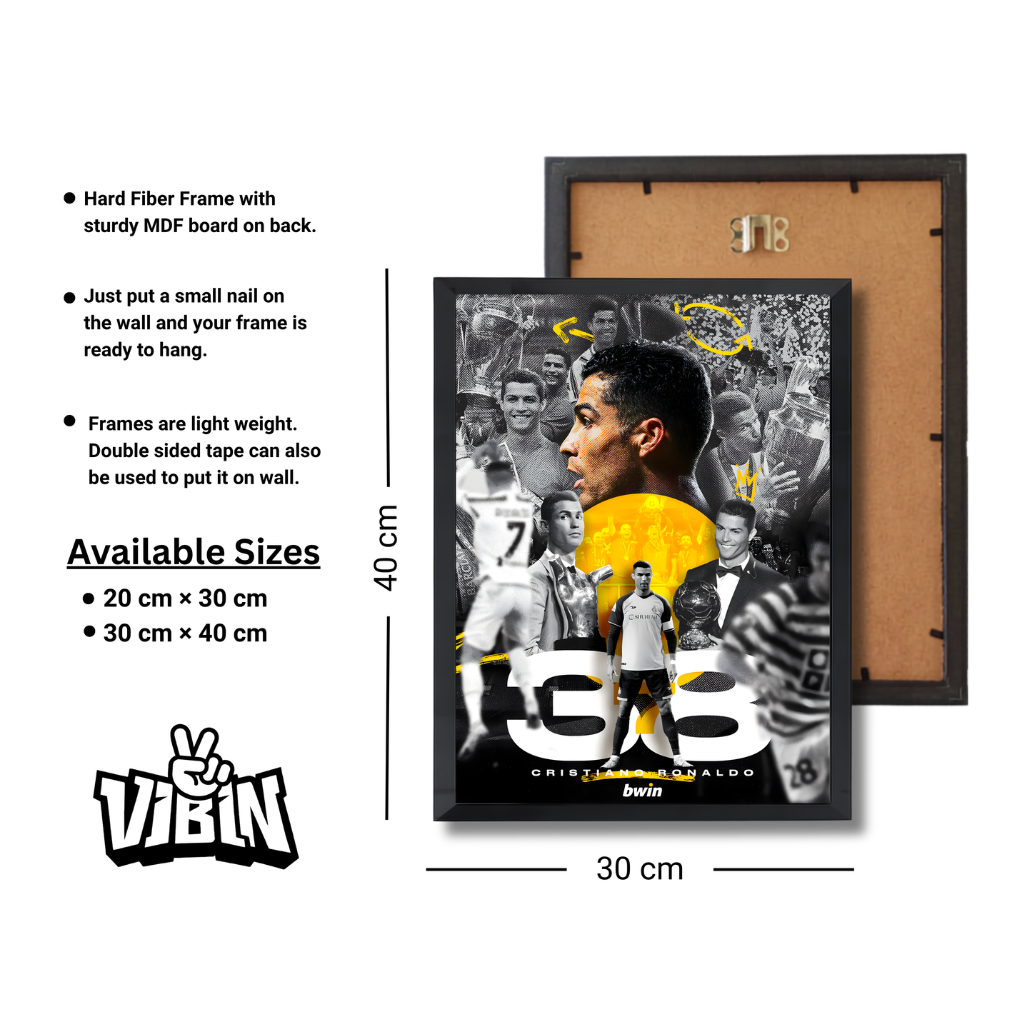 Cristiano Ronaldo Football Poster #245