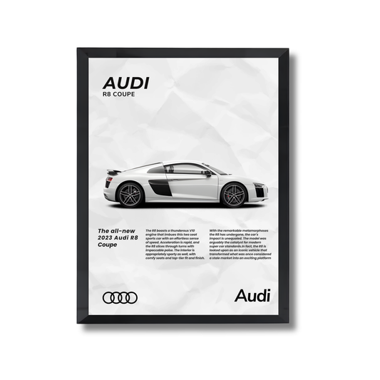 white Audi R8 coupe #24