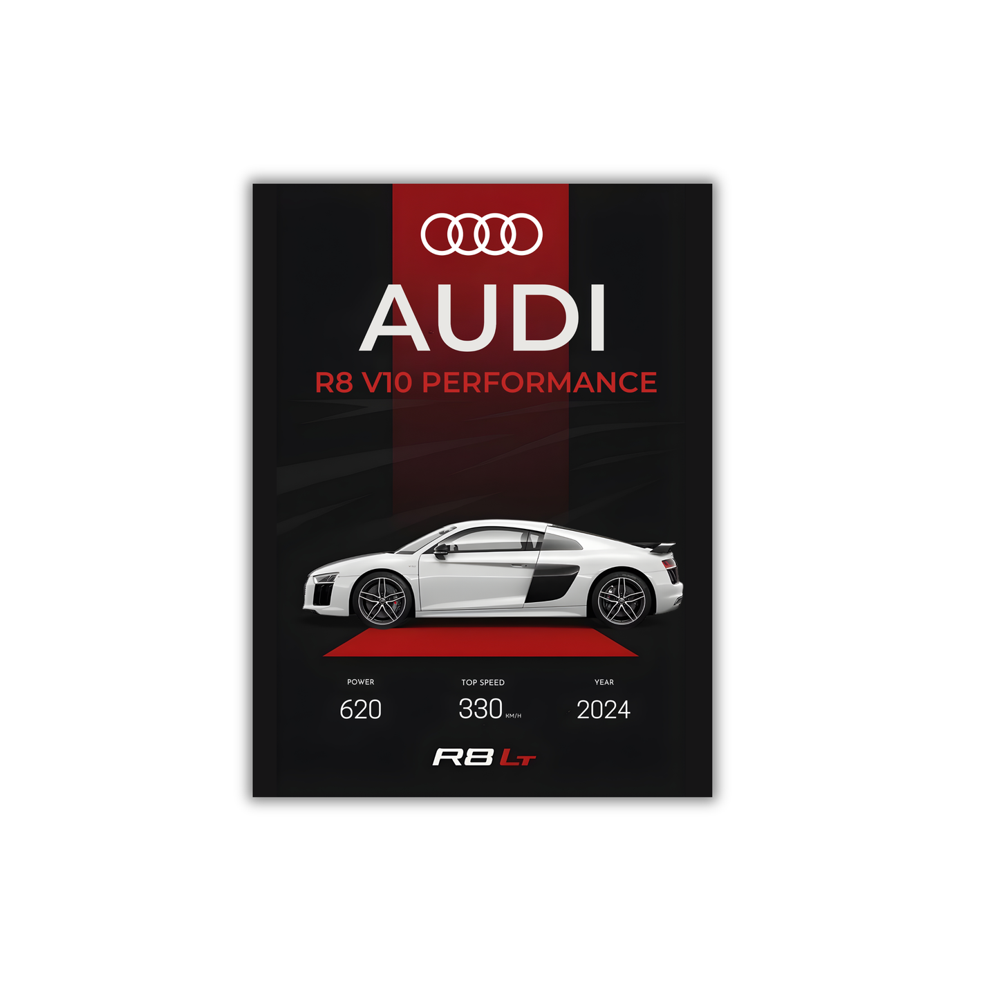 white Audi R8 v10 performance #25