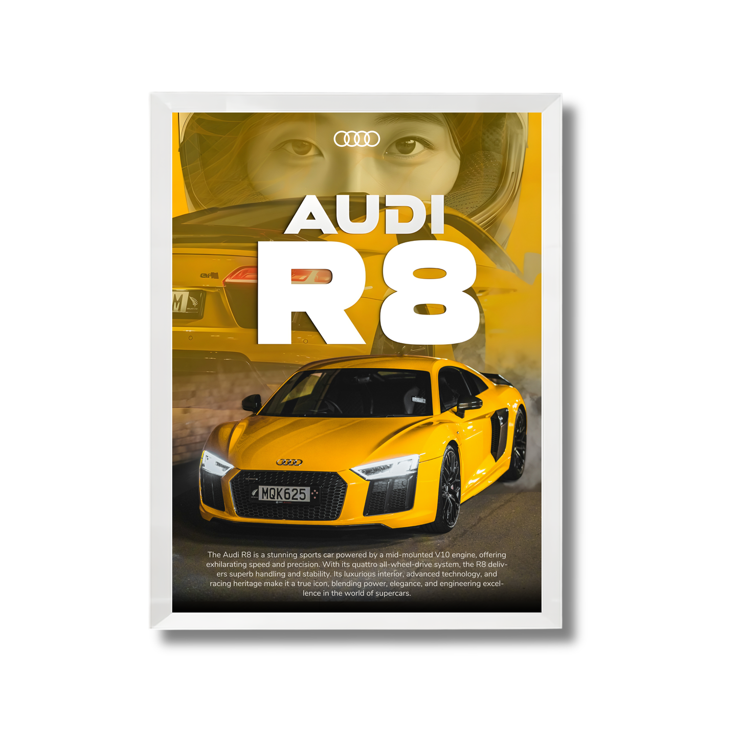 Yellow Audi R8 #27