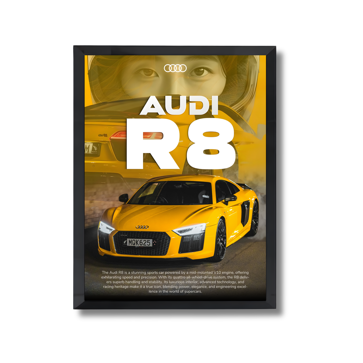 Yellow Audi R8 #27