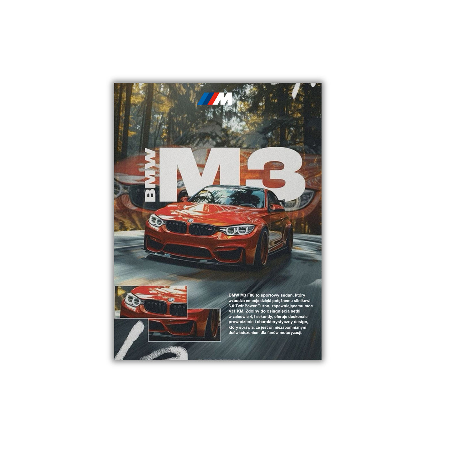 orange BMW M3 #31