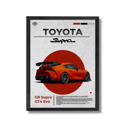 Red Toyota Supra GT4 EVO #35