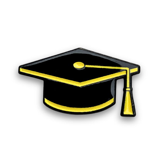 Graduation Cap Metal Phone Sticker With 3M Sticky Backing