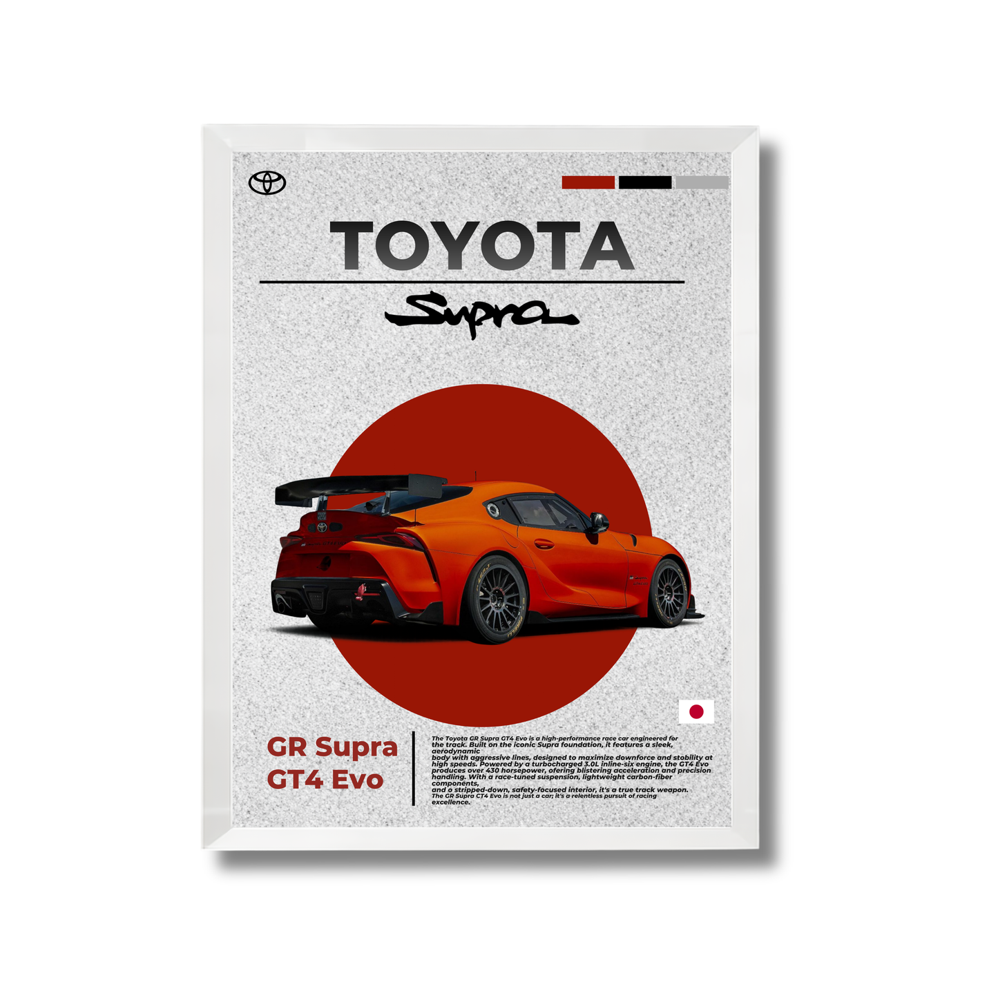 Red Toyota Supra GT4 EVO #35