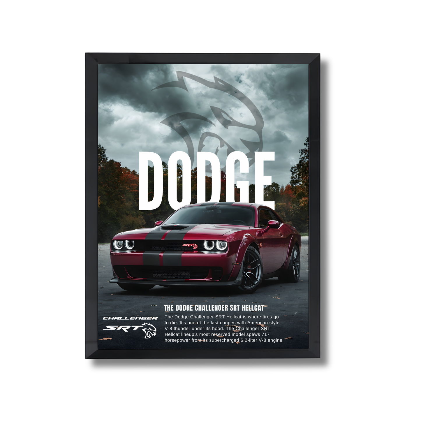 Red Dodge CHALLENGER HELLCAT #39