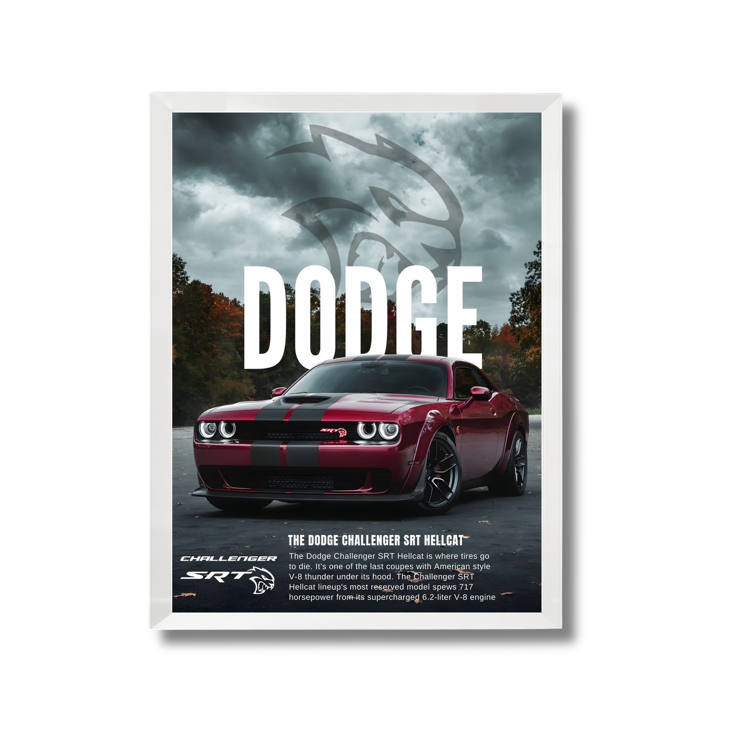 Red Dodge CHALLENGER HELLCAT #39
