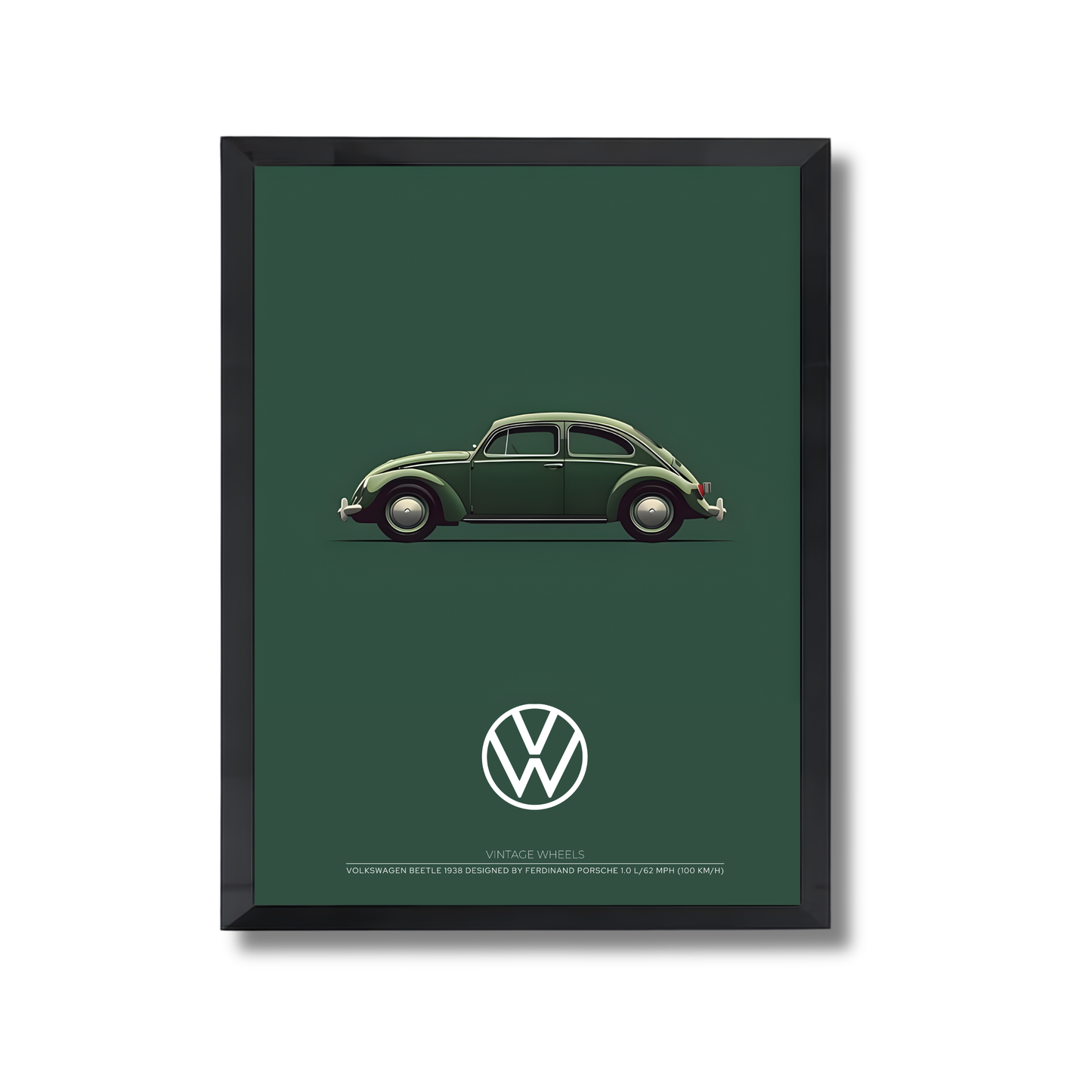 green Volexwagen beetle Vintage wheels #42