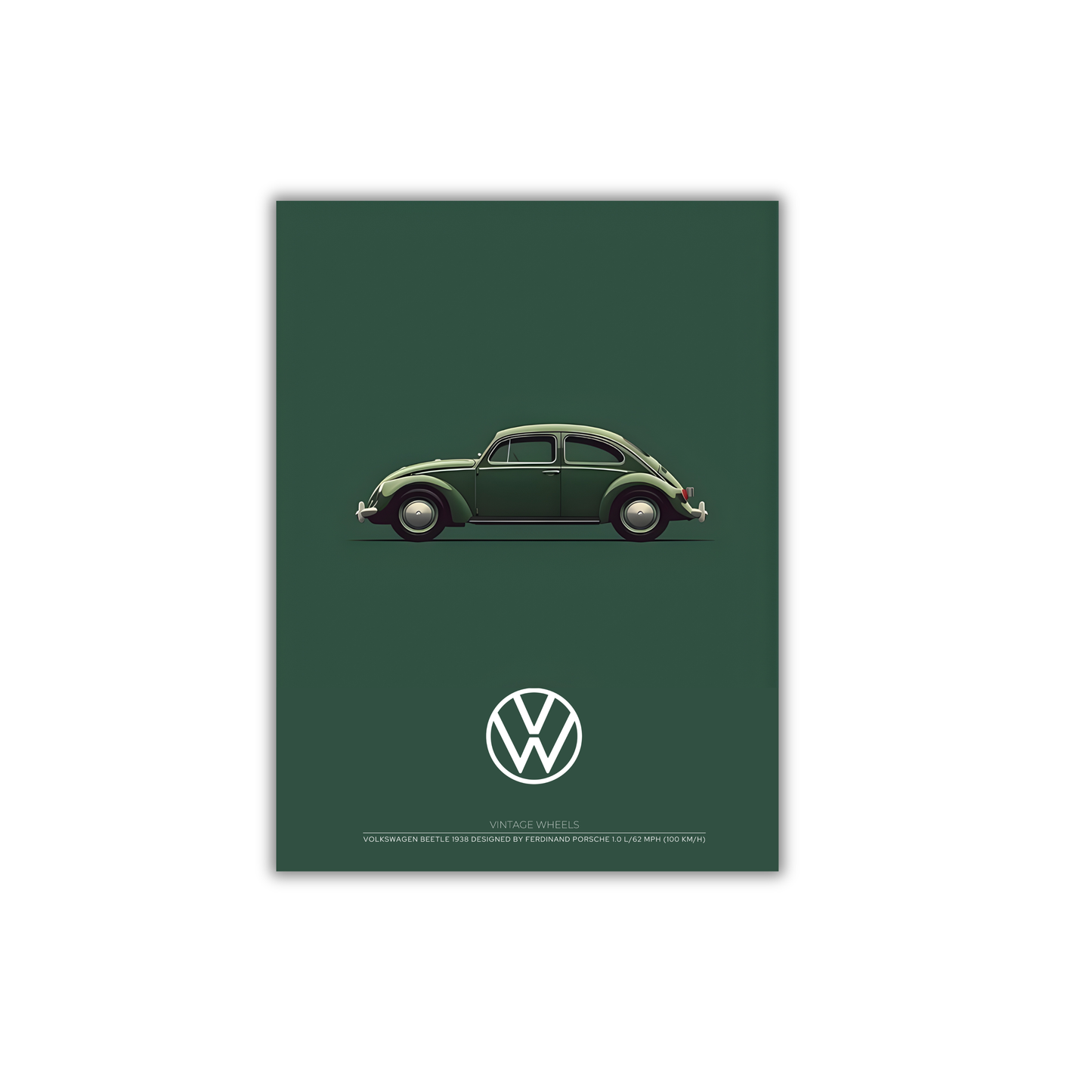 green Volexwagen beetle Vintage wheels #42
