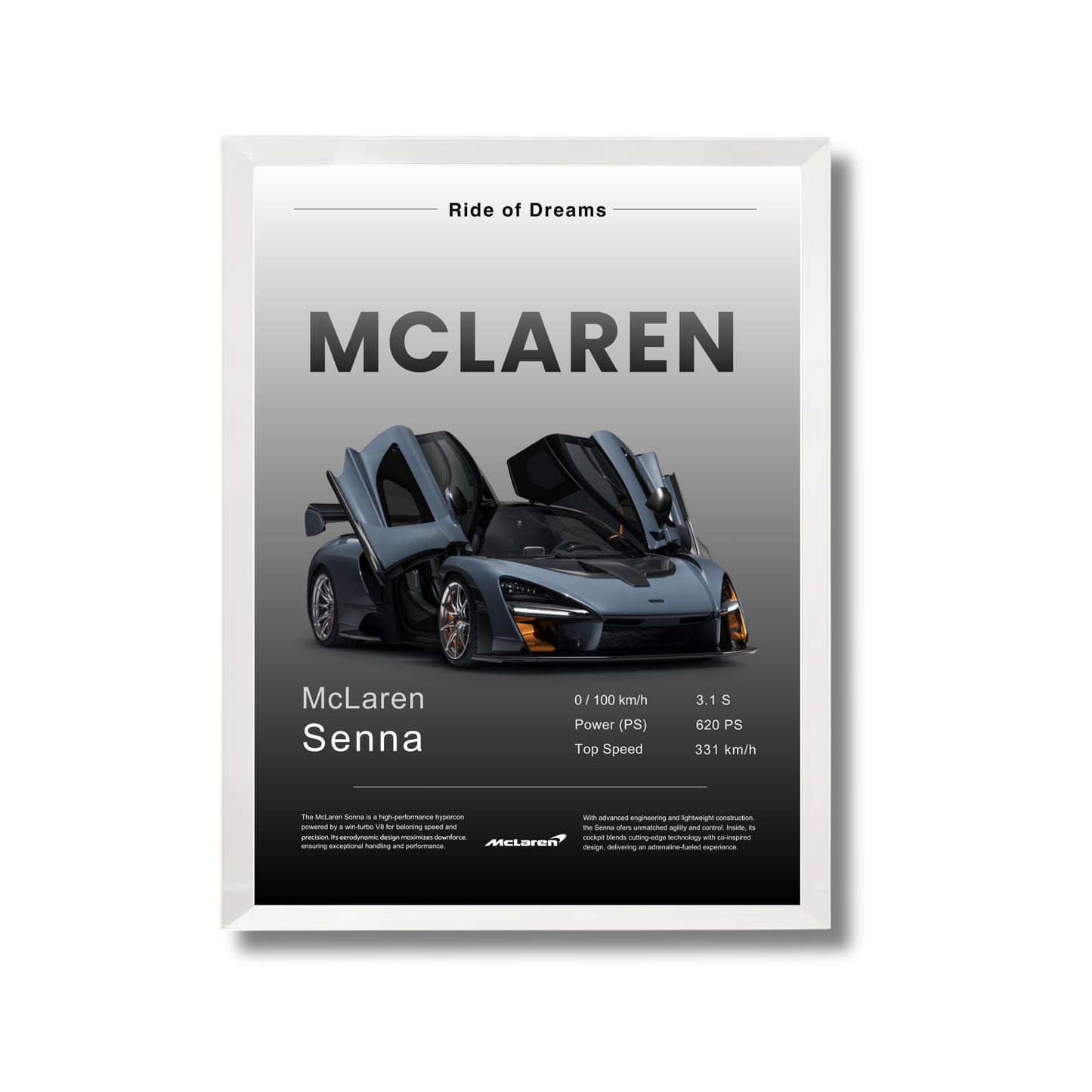 black mclaren senna #46