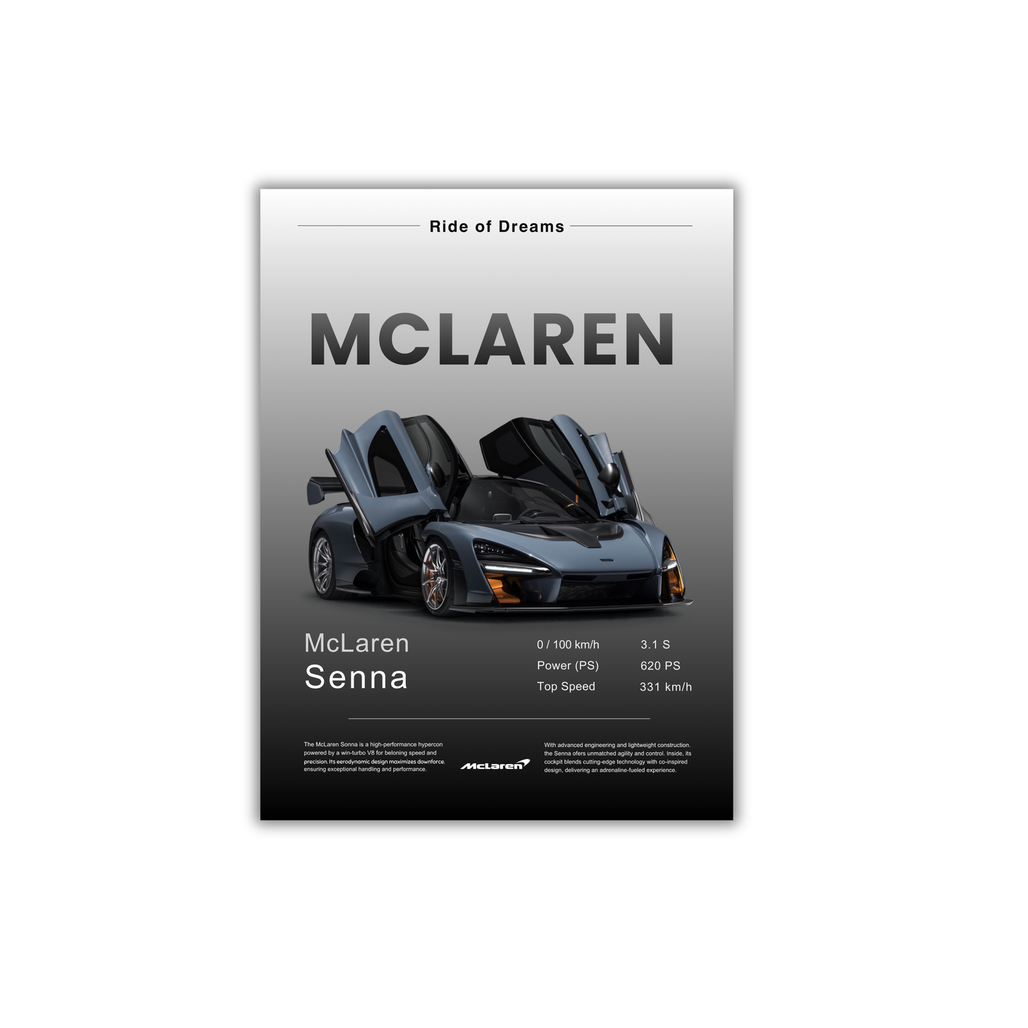 black mclaren senna #46