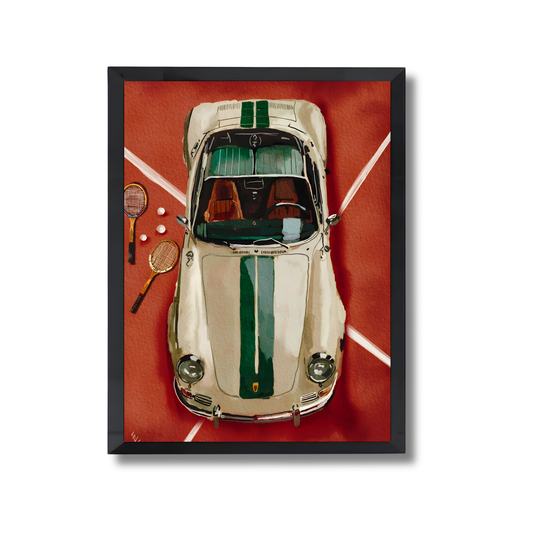 classic porsche - tennis club poster #48