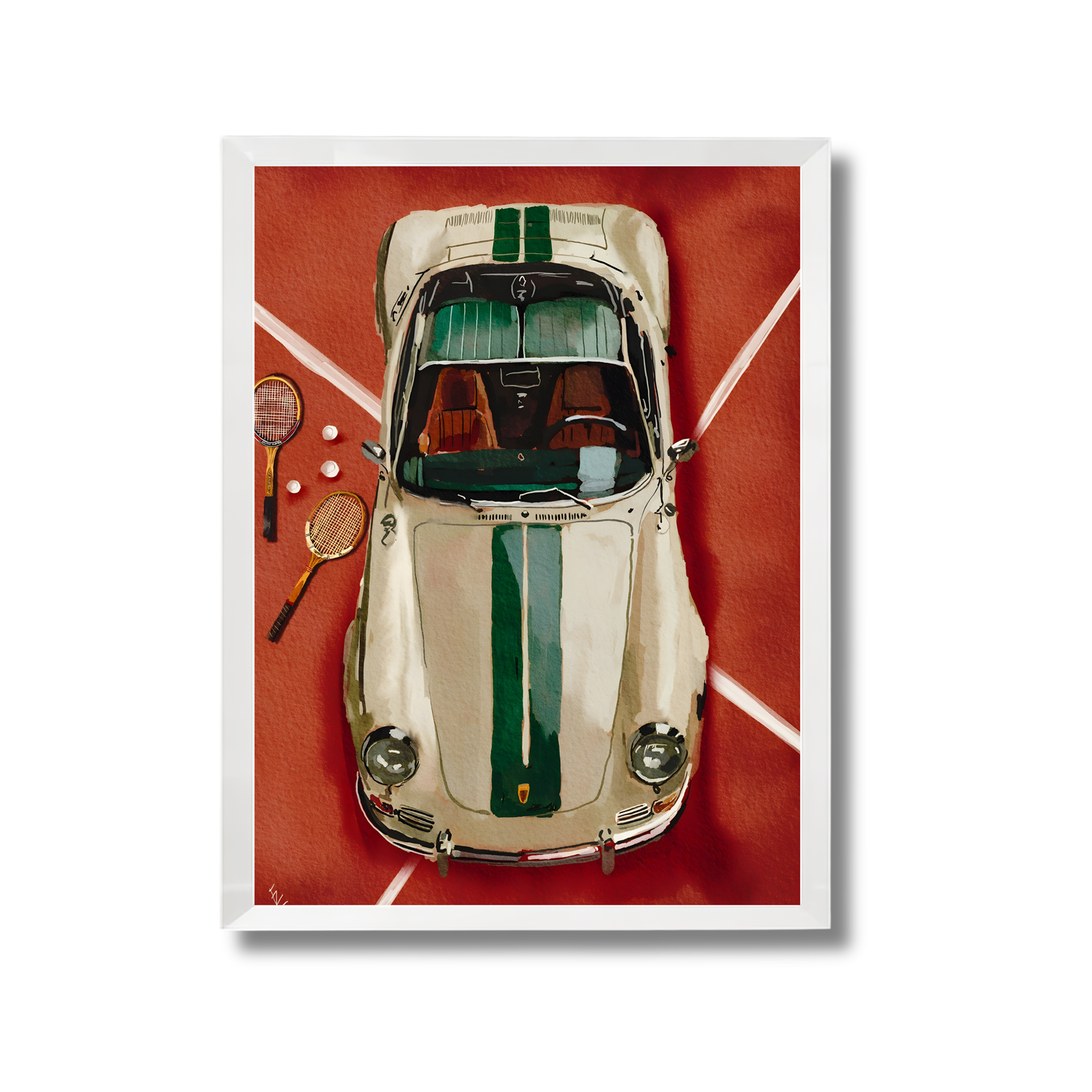 classic porsche - tennis club poster #48