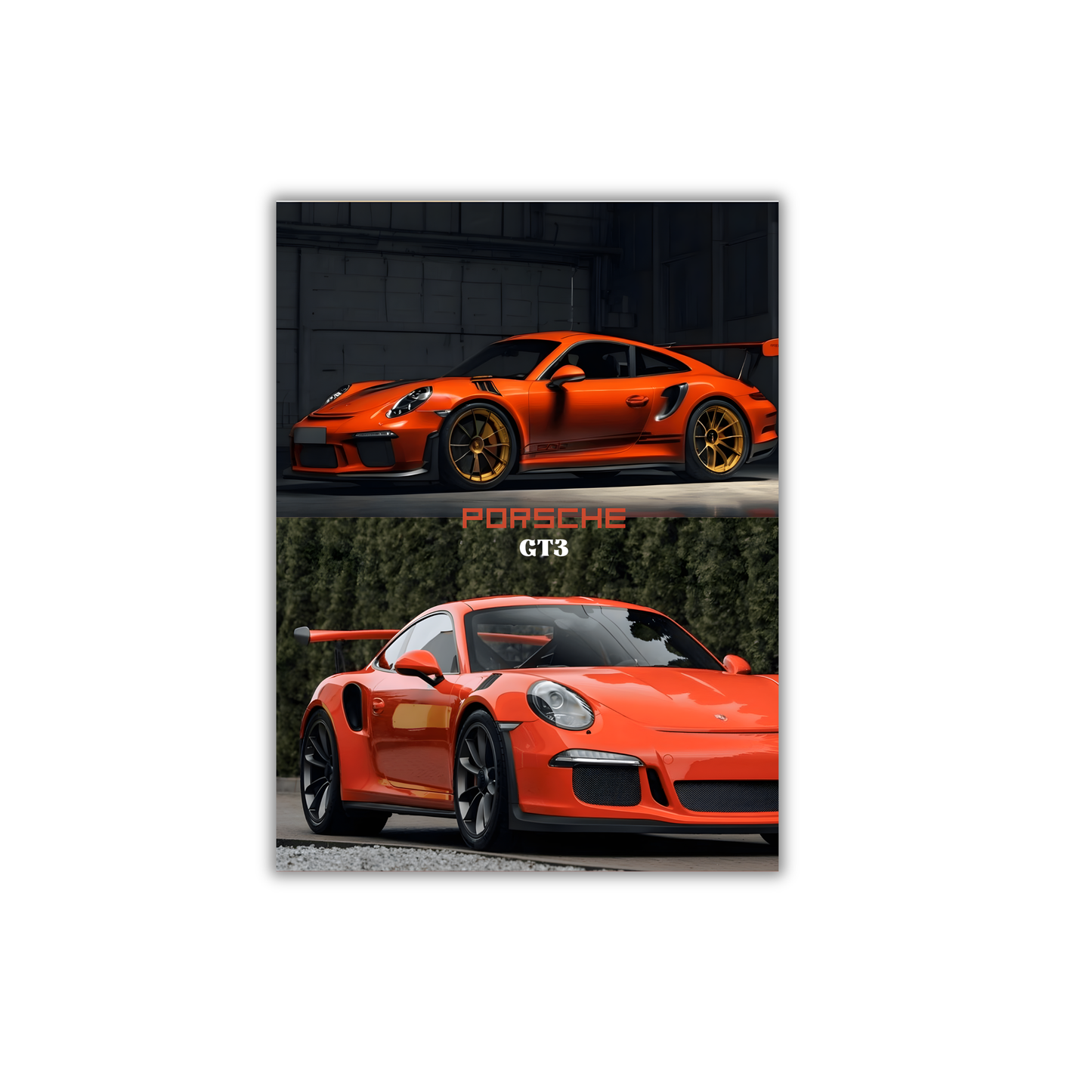 orange porsche GT3 poster #50
