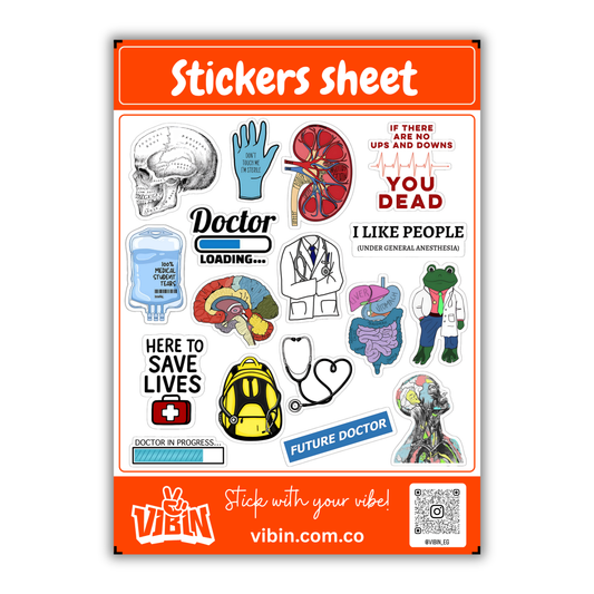 Medicine mini stickers sheet -5
