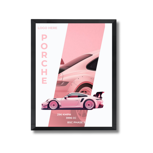 Pink Porsche Poster #61