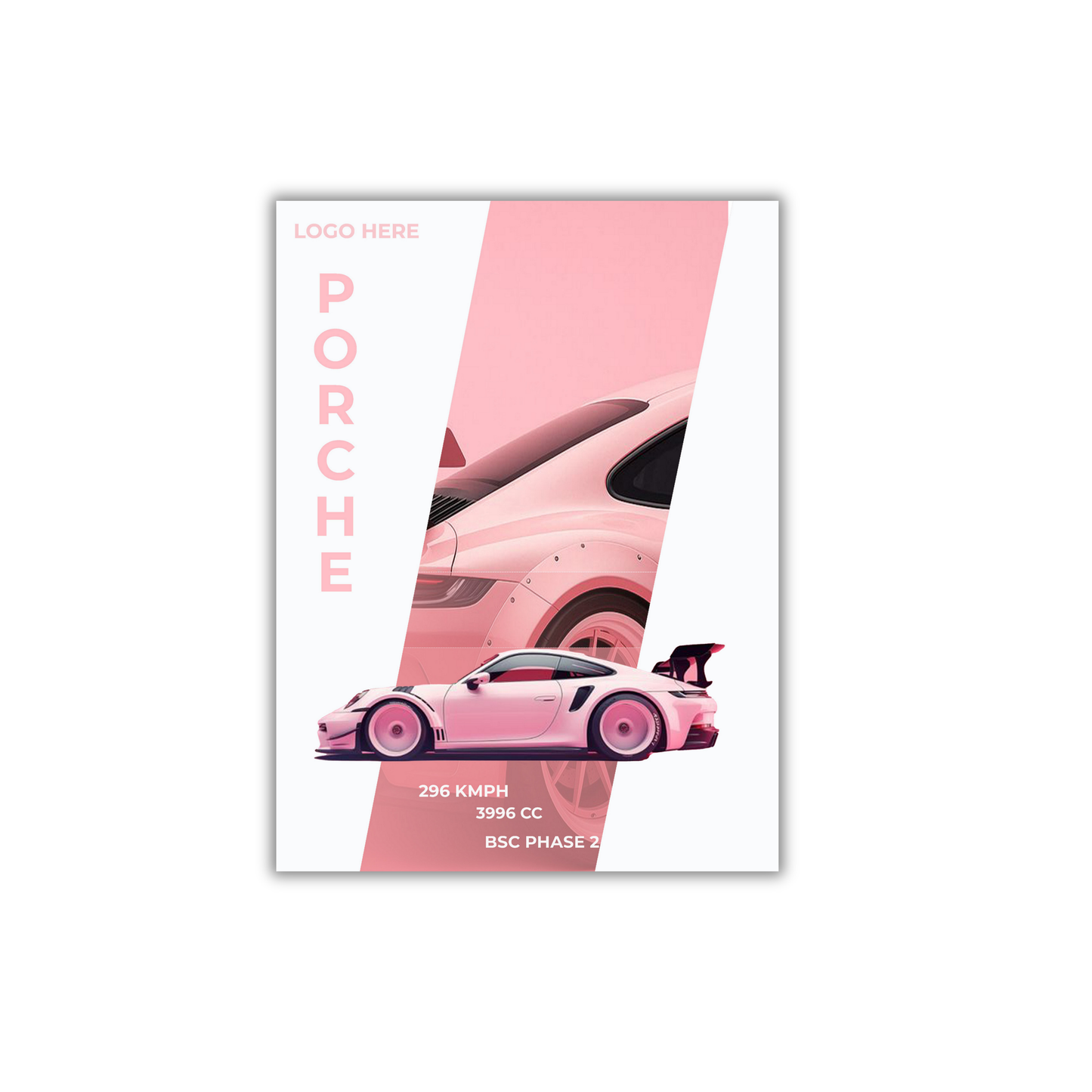 Pink Porsche Poster #61