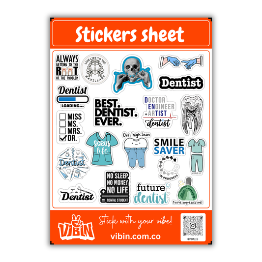 Dentistry mini stickers sheet -7