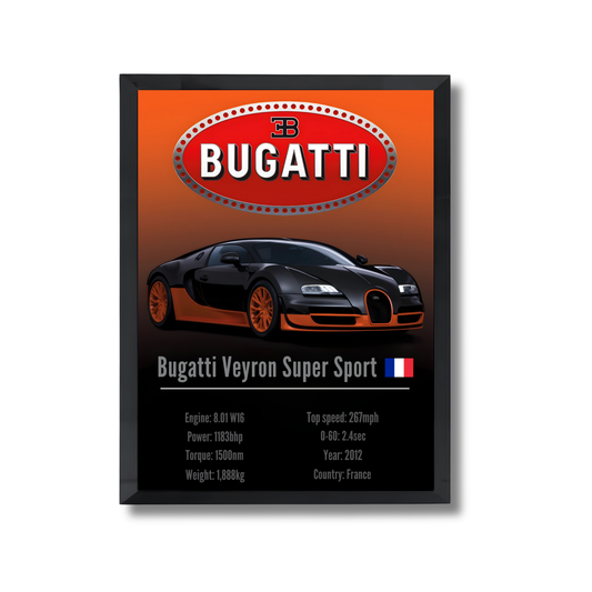 Bugatti Veyron Super Sport Poster #85