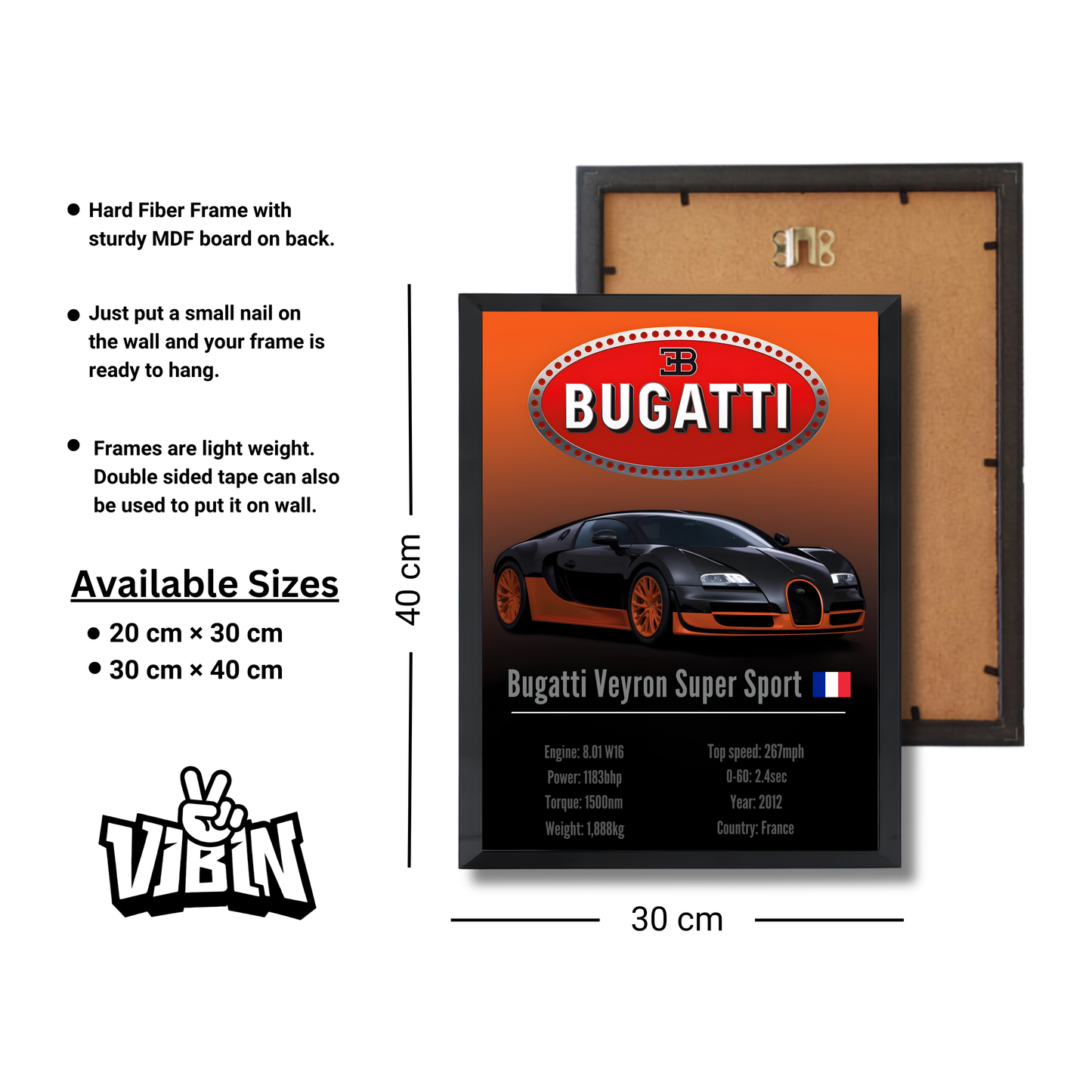 Bugatti Veyron Super Sport Poster #85