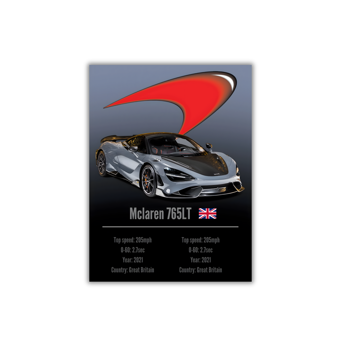MCLAREN 765LT Poster #87