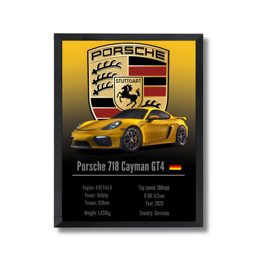 Porsche 718 Cayman GT4 Poster #89