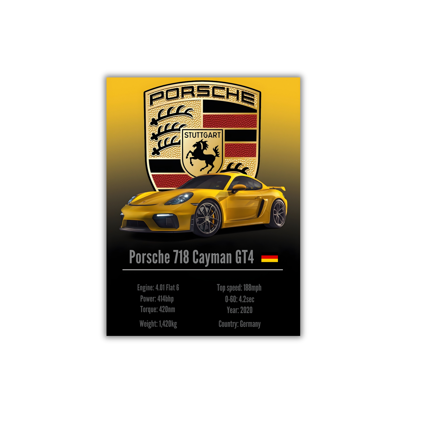 Porsche 718 Cayman GT4 Poster #89