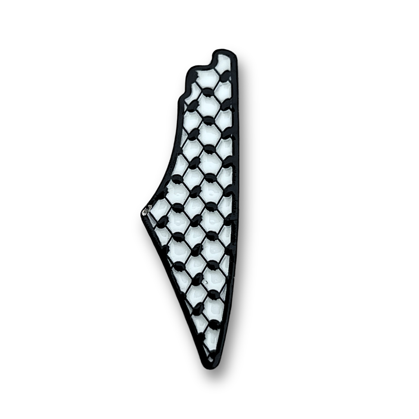 Keffiyeh Palestine Map Metal Phone Sticker With 3M Sticky Backing