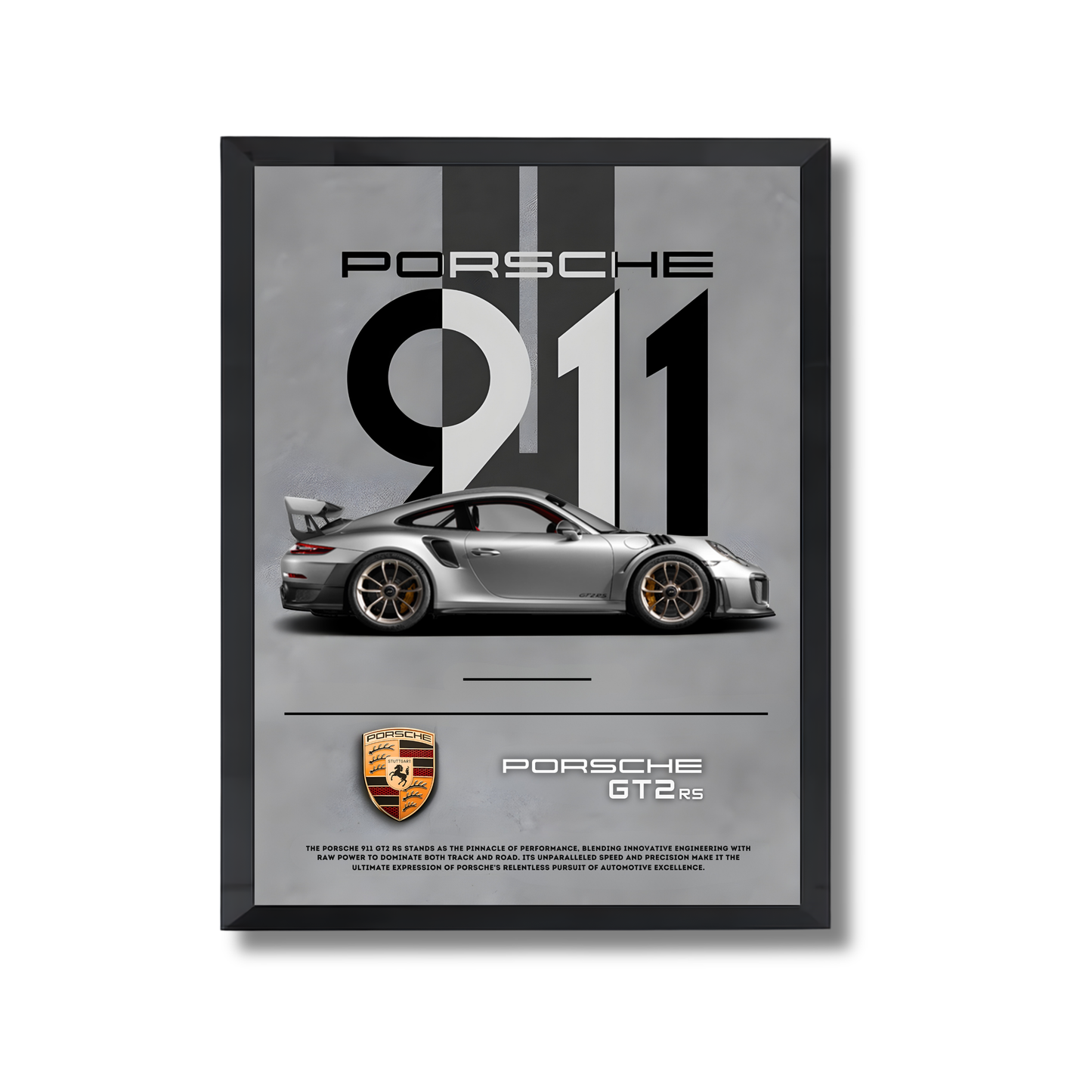 white porche GT2 RS white poster #8